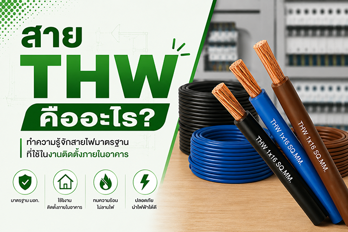 สาย THW คืออะไร? คู่มือเลือกใช้สายไฟฉบับสมบูรณ์ | ร้าน SAE