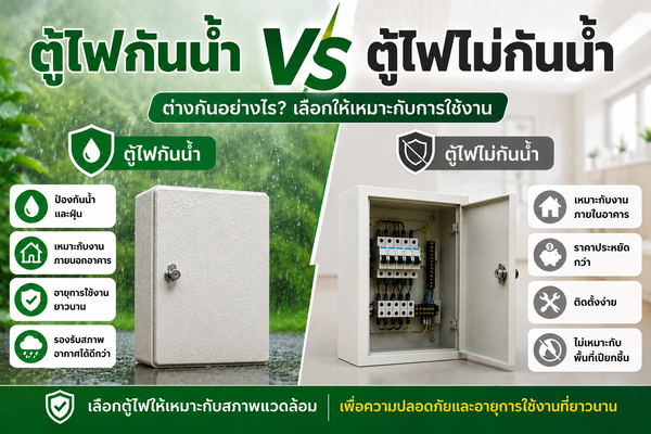 ตู้ไฟ และ ตู้ไฟกันน้ำ เลือกแบบไหนดี? | SAE