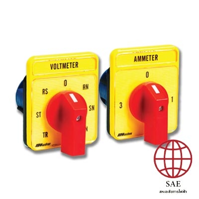 CAM Selector Switch "Volt, Amp Meter" (เหลือง, แดง)