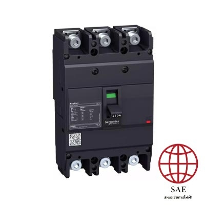 เซอร์กิตเบร์กเกอร์ สวิตช์ ตัดตอนอัตโนมติ (MCCB) EZC250H : 36 kA 415 VAC