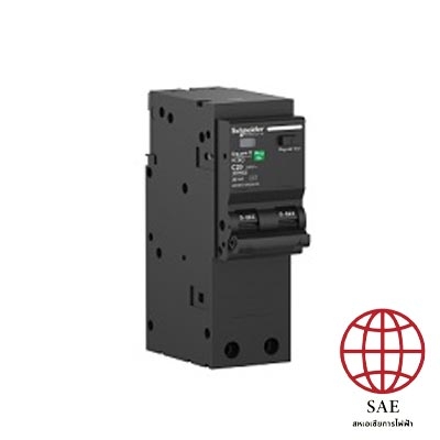 เมนเซอร์กิตเบรกเกอร์ป้องกันไฟรั่ว/กันดูด QOvs RCBO ชนิด 2 Pole