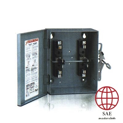 เซฟตี้สวิตช์แบบไม่มีฟิวส์ใช้เป็นสะพานไฟ สำหรับไฟ 3 เฟส 240V