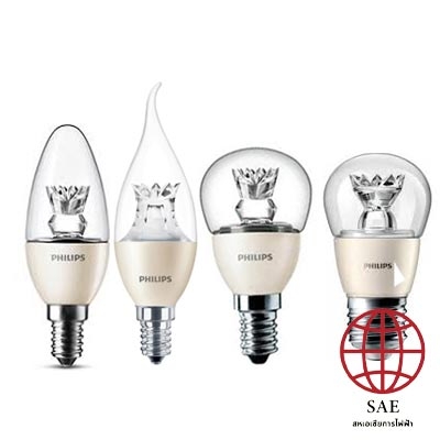  หลอด LED รูปทรงหลอดจำปา/ปิงปอง รุ่น Master