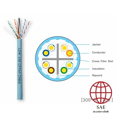สายแลน Link US-9146LSZH CATA6 UTP SUPER XG (750MHz) 