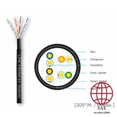 สายแลน Link US-9045 CAT5E UTP Outdoor Cable