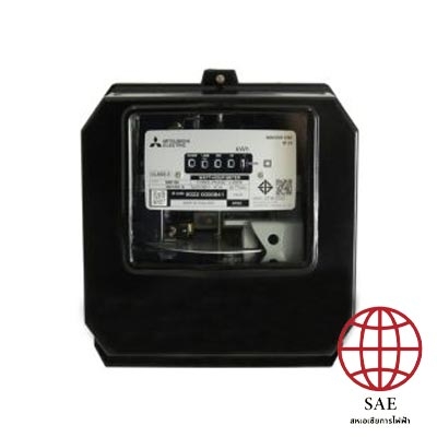 มิเตอร์ไฟชนิดจานหมุน 3 เฟส MITSUBISHI รุ่น MH-96 30(100) A