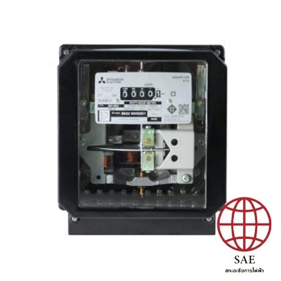มิเตอร์ไฟชนิดจานหมุน 3 เฟส MITSUBISHI รุ่น MH-96H 5(6)A CT