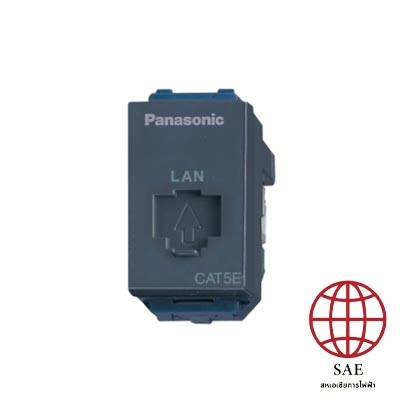 เต้ารับคอมพิวเตอร์ CAT5E (สีเทา) WEG2488H