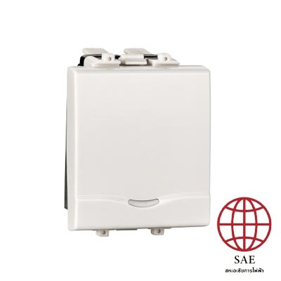 Schneider สวิทช์ทางเดียว 16A 250V พร้อมพรายน้ำ ขนาด 1.5 ช่อง